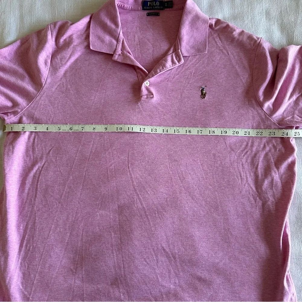 Ralph Lauren Polo Shirt Mens XL Pink Golf Classic Flesh Pony Preppy Casual